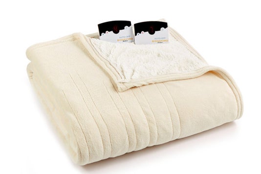 Biddeford sherpa heated blanket.